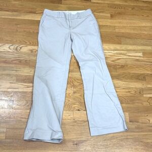 Banana Republic Martin Fit Light Gray Bootcut Trousers Dress Pants Womens Size 6